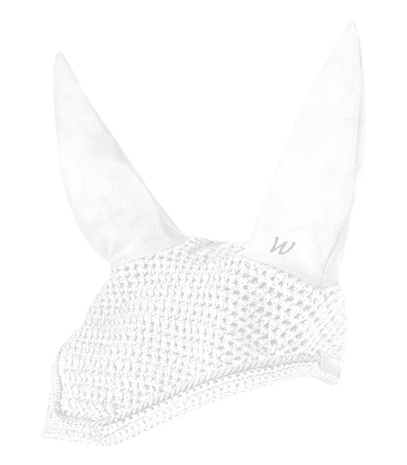Waldhausen Bonnet d'Oreilles Basic, Protection Anti-Mouches Cheval, blanc Pony