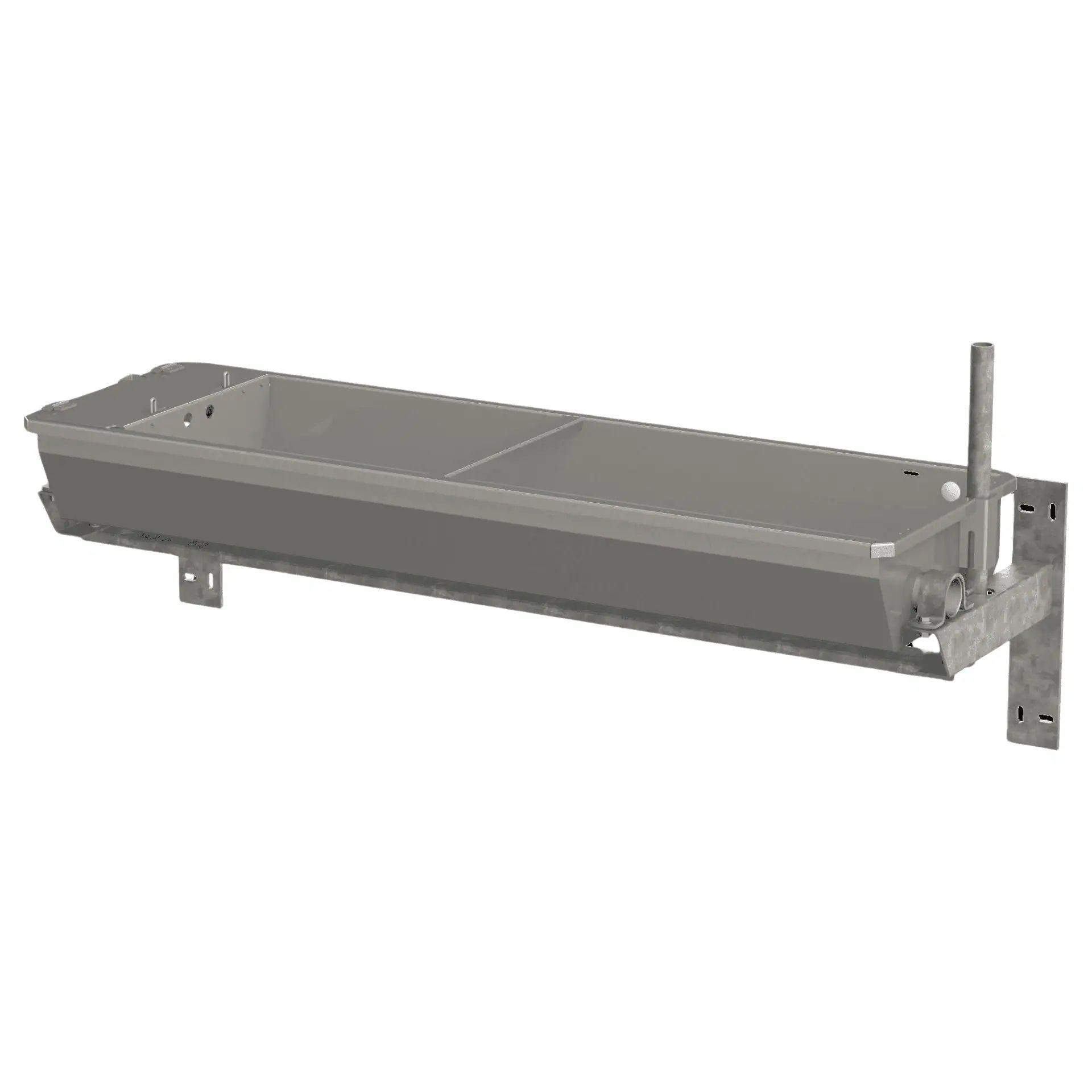Stainless steel tipping drinker with heating
