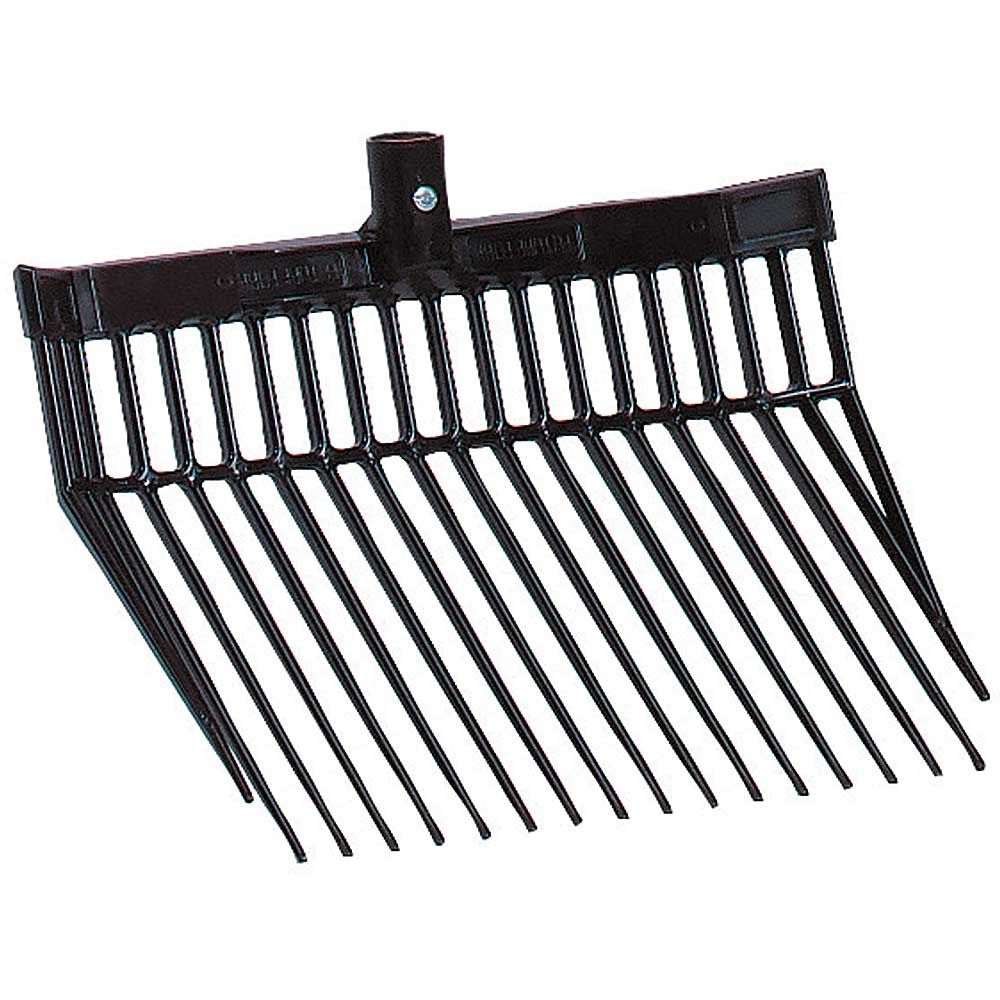 Forca per letame Aubiose in plastica 40 x 30 cm con manico in alluminio