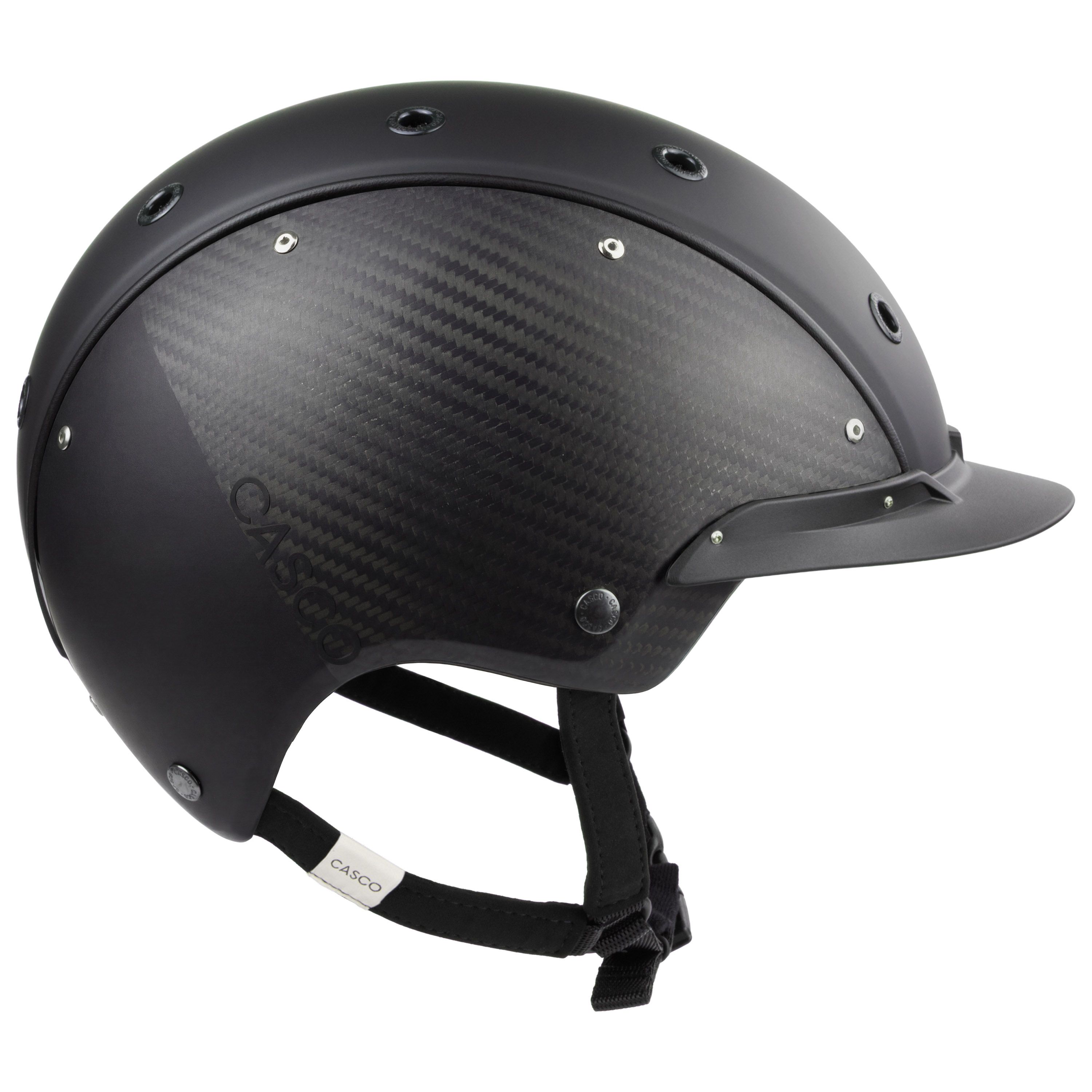 Casco Champ Split Carbon casque d'équitation noir carbone, vue de côté