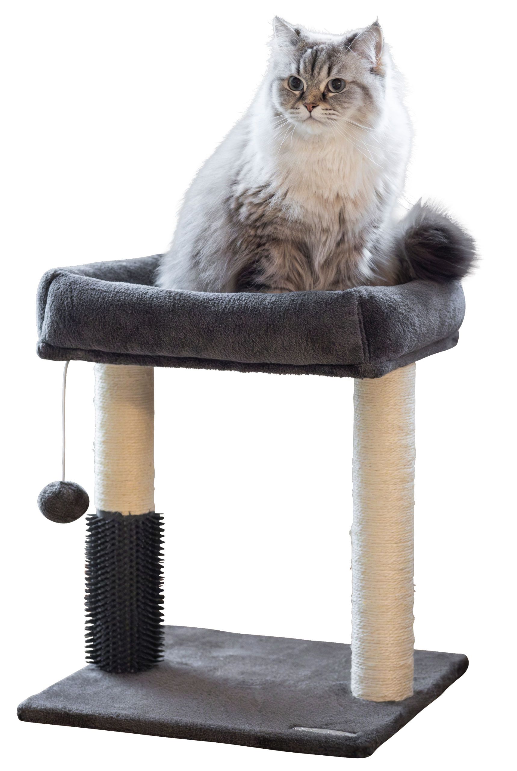 cat tree, pet furniture, cat scratching post, soft bed, gray cat