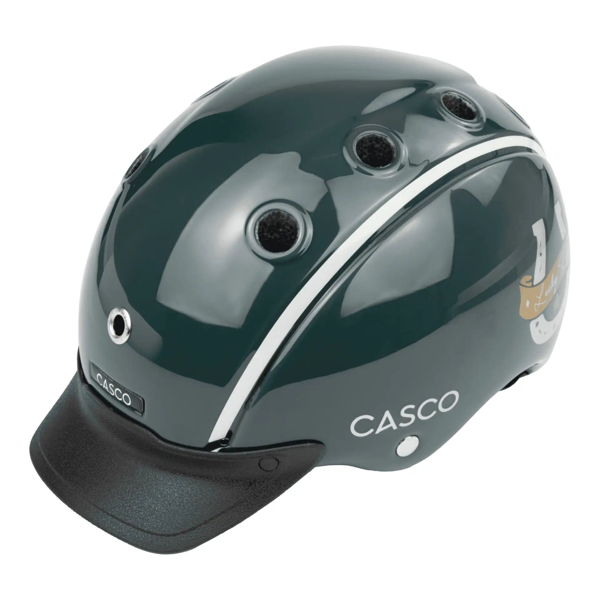 Casco casca de echitatie Nori Iconic Lucky Kid verde S