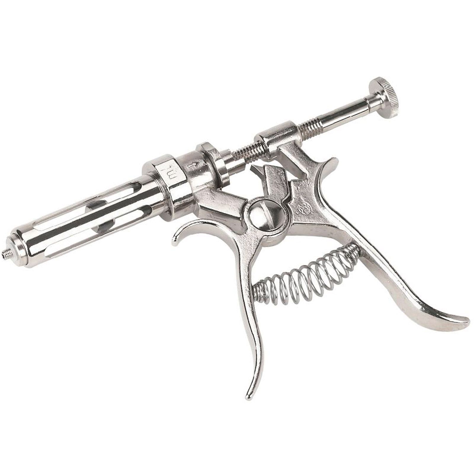 Seringue doseuse HSW ROUX-REVOLVER pour vaccinations en série, filetage 50 ml/1,0-5,0 ml avec rallonge