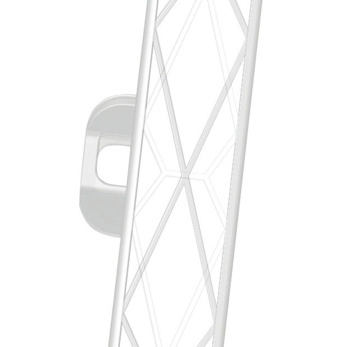 Piquet plastique AKO Titan 110 cm, double marche pied, blanc, lot de 5, détail, poignée
