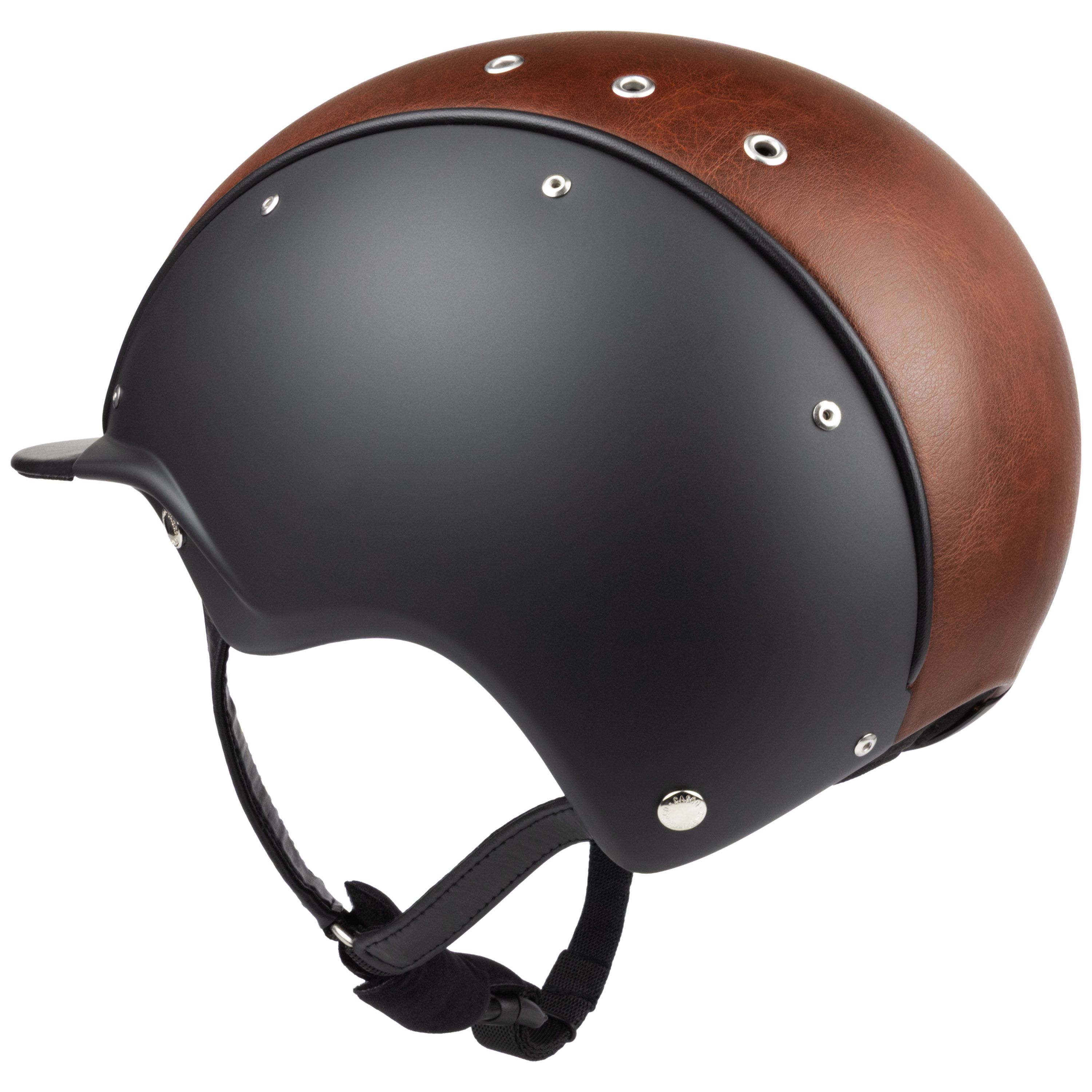 Casco APART Eden Mahogany Reithelm mahagonibraun, mit Helmbox, Seitenansicht