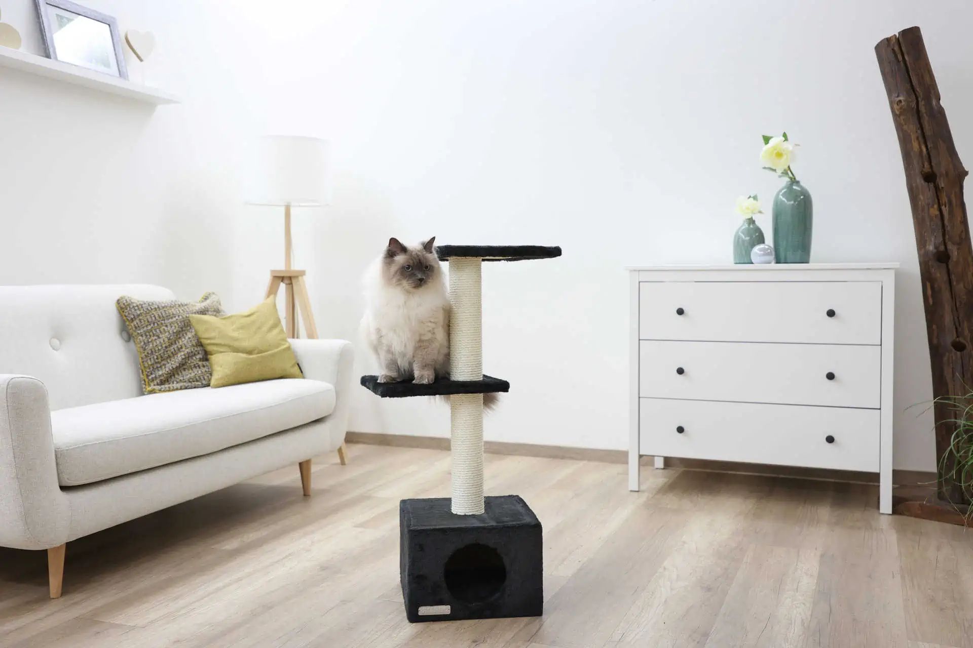 Cat Tree Venus Sweet black 30x30x85cm