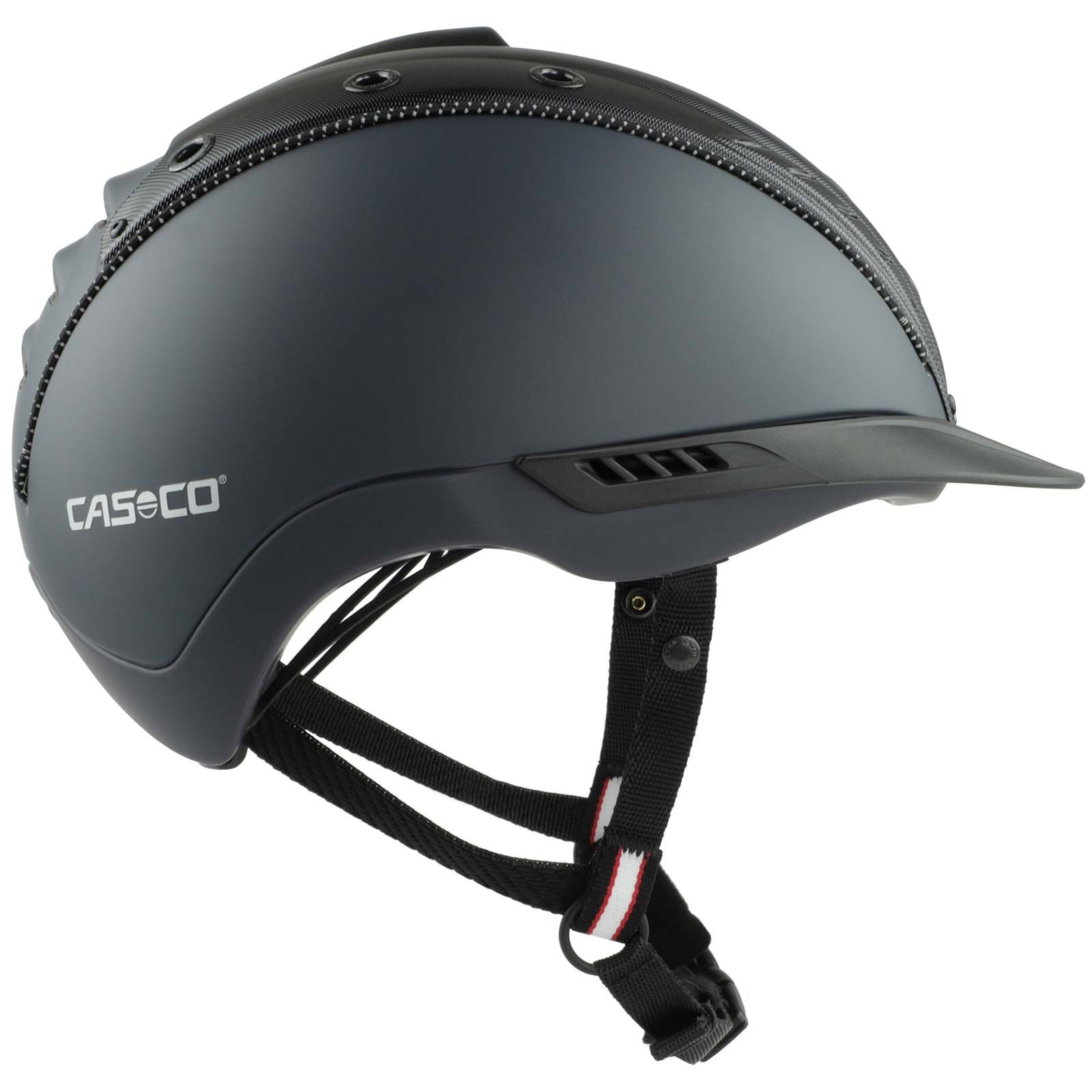 Casco Reithelm MISTRALL 2 Edition grau - schwarz Struktur XS - S