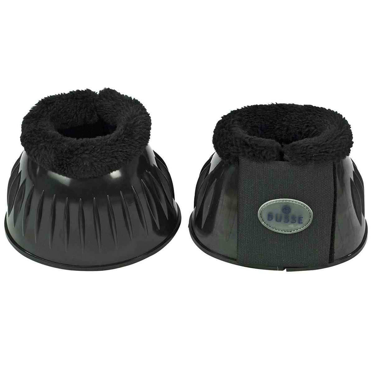 BUSSE Hufglocken STURDY-PLUSH, weiches PVC mit Plüschpolsterung, S, schwarz