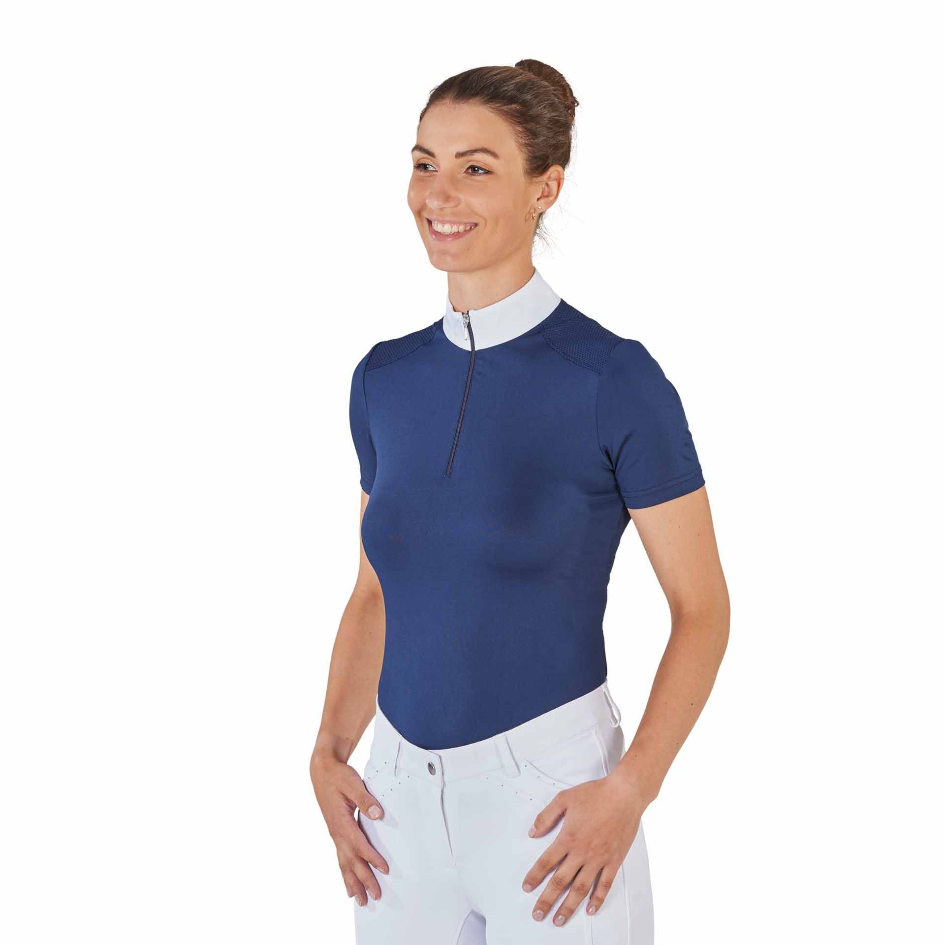 BUSSE Turnier-Shirt ZAMORA, atmungsaktiv mit Mesheinsätzen, navy, XXL