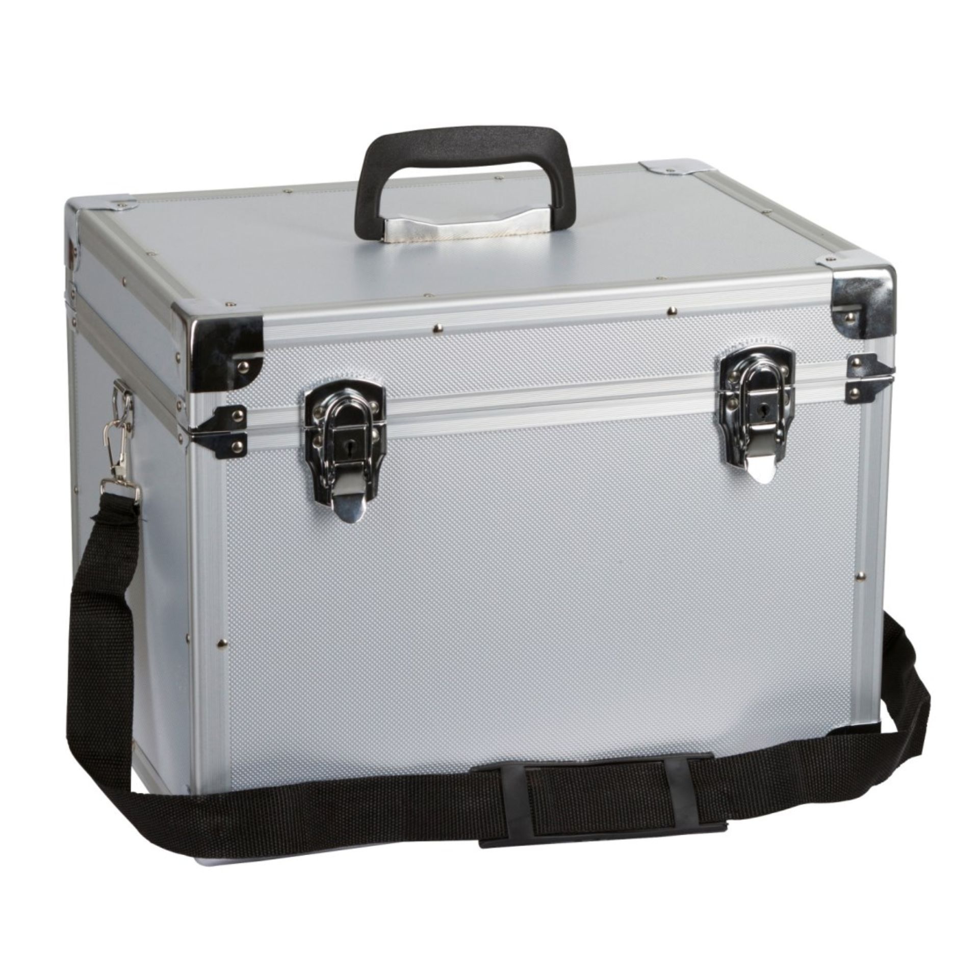 toolbox, metal case, luggage, aluminum, carrying handle