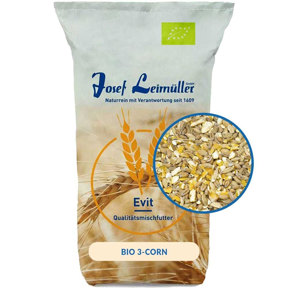 Leimüller BIO Mangime per polli e galline ai 3 cereali 25 Kg, confezione