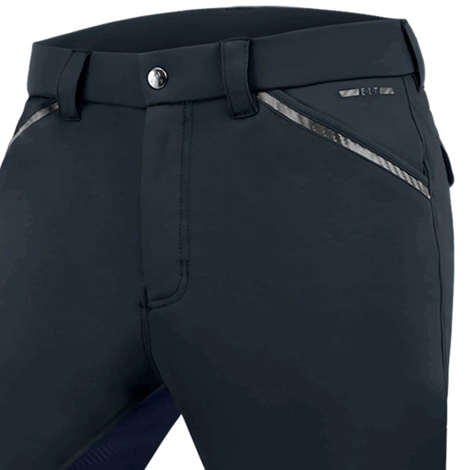 Pantalon d'équitation ELT Marc Silicone, hommes, fond intégral, bleu profond H52