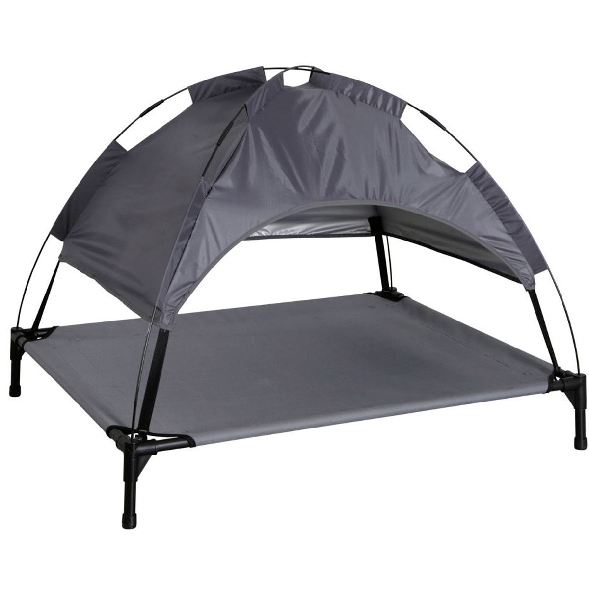 Kerbl Dog lounger with sun canopy vacation top