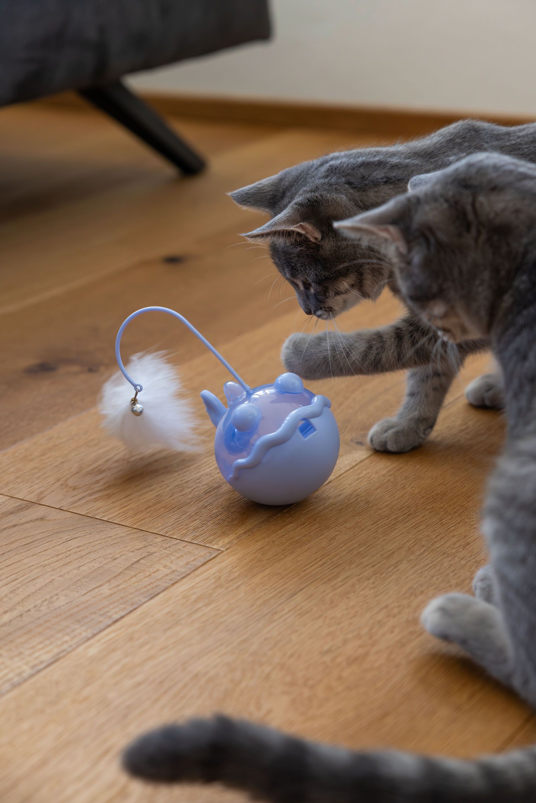 Kerbl Snackball Fisch für Katzen, befüllbar, flieder