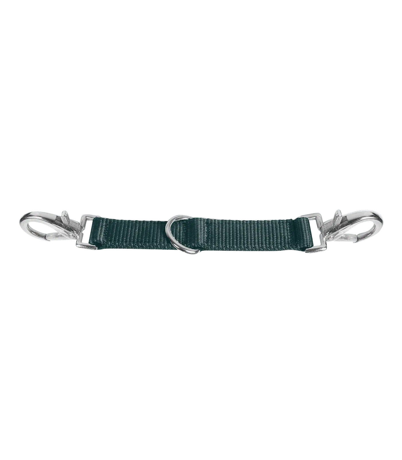 Waldhausen Longierbrille mit D-Ring und 2 Karabinern, Polyamid, tannengrün