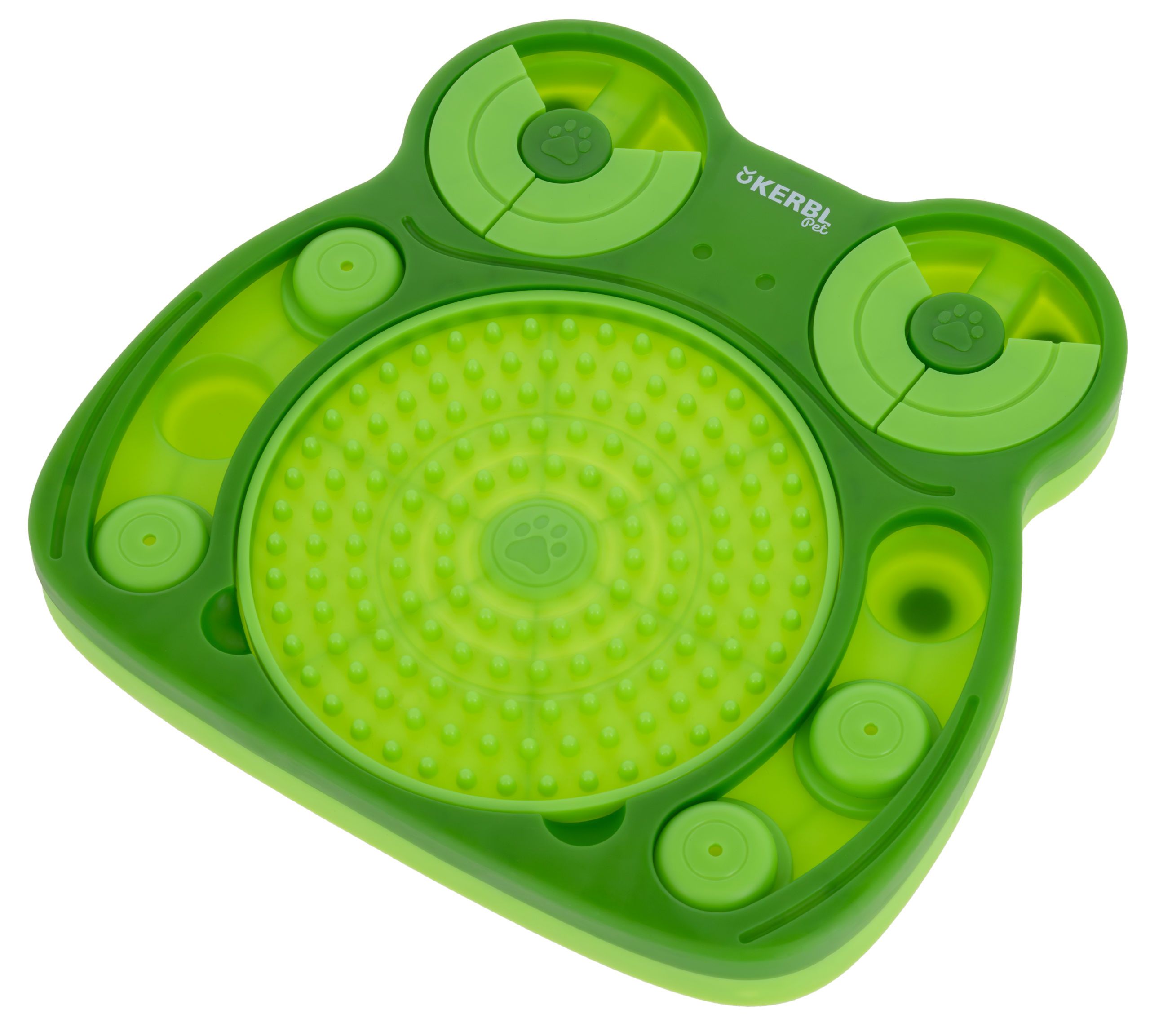 Kerbl Pet Intelligenzspielzeug Frosch mit Schleckteller, 24,5 cm