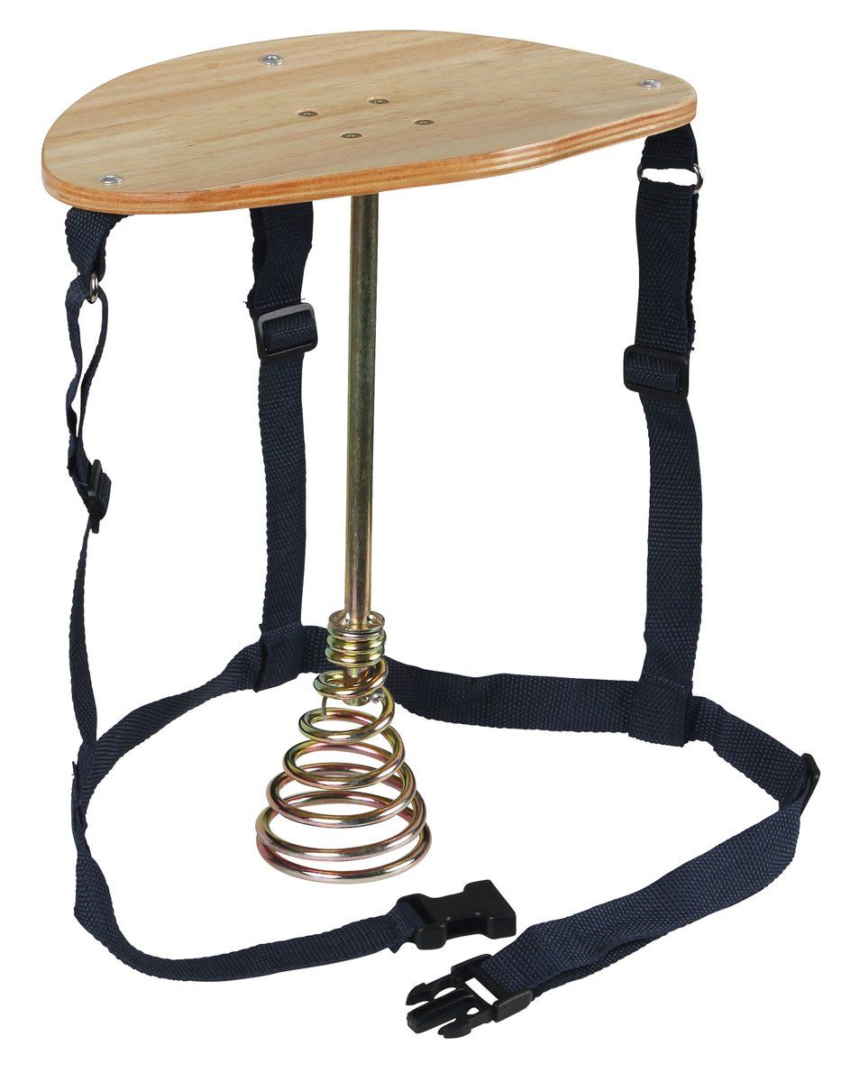 Pogo-Stick, Sitzfeder, Federbasis, Metallstange, Tragegurtung