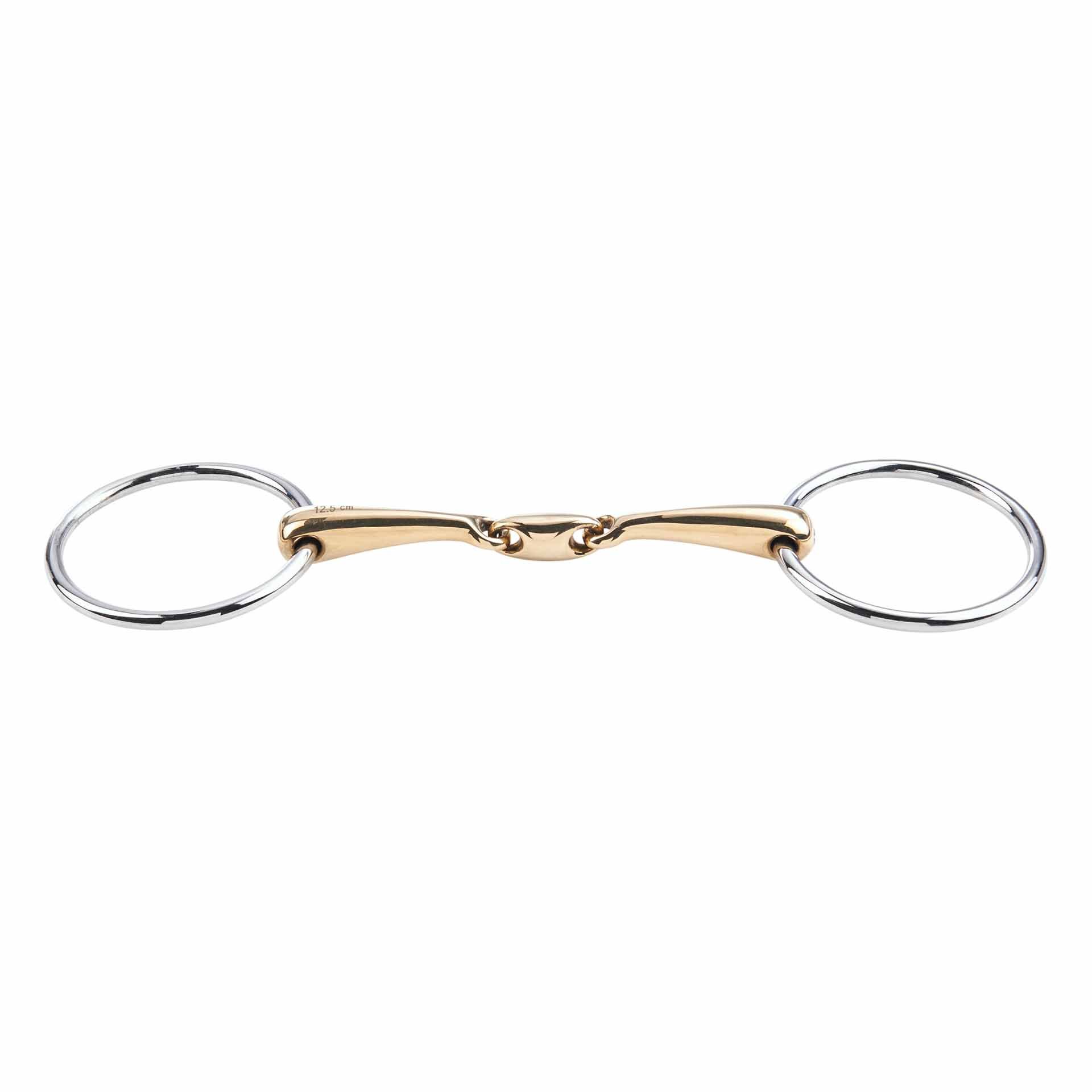 Mors simple BUSSE KAUGAN 14 mm, double brisure, French-Link, vue de face