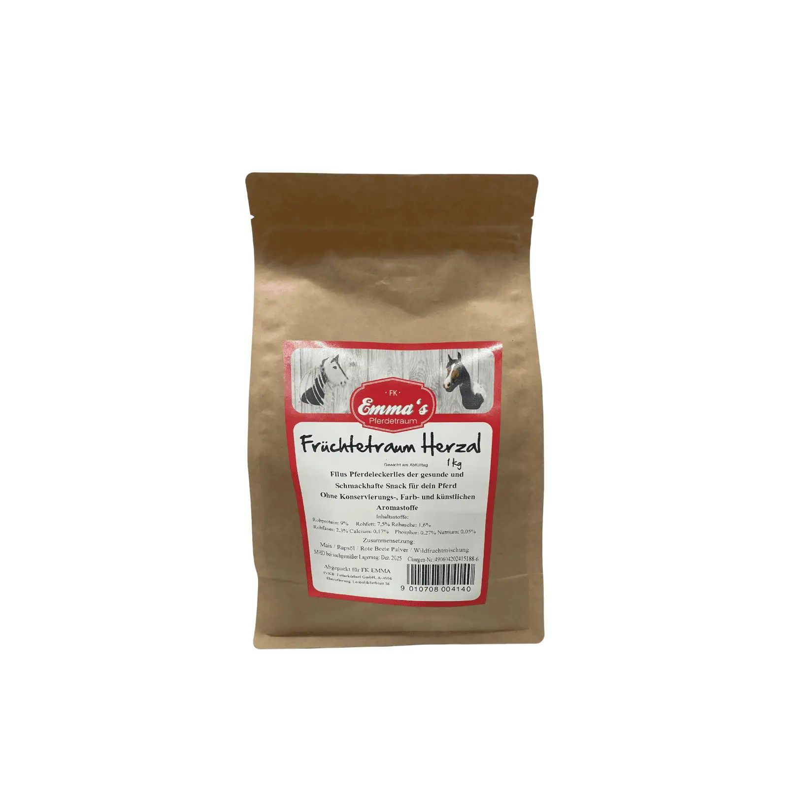 Emmas Pferdeleckerli Früchtetraum Herzal 1 kg