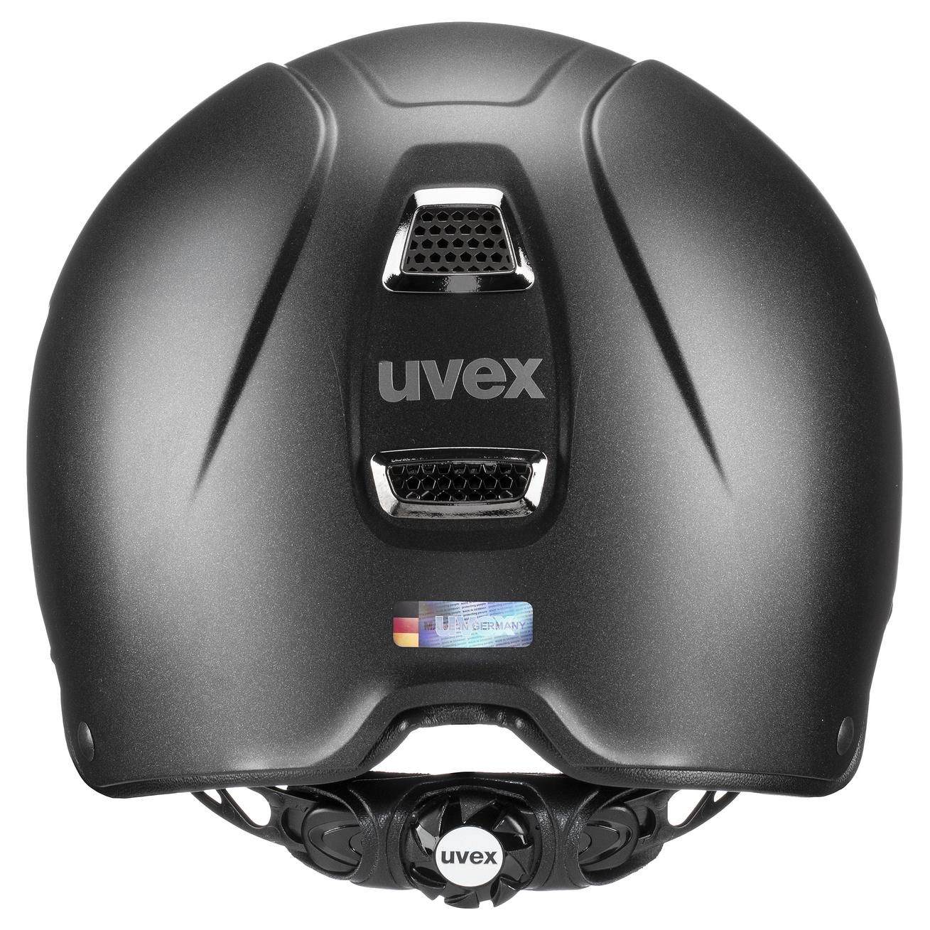 Casque d'équitation uvex perfexxion III grace mat, avec cristaux Swarovski, vue arrière