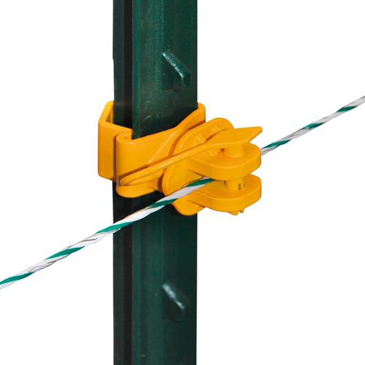25 db T-oszlop Pinlock szigetelő, sárga