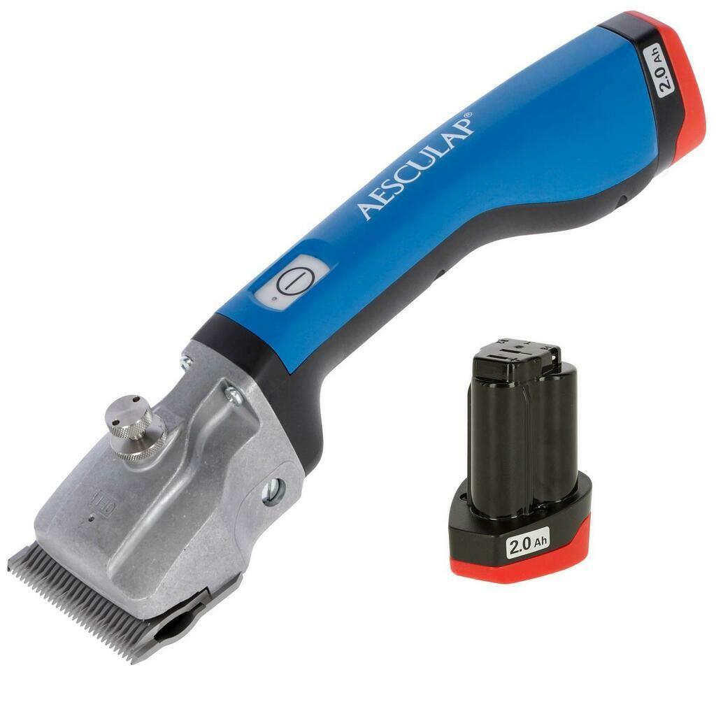 Aesculap Bonum Horse Clipper Battery blue, lightweight & quiet, what's included