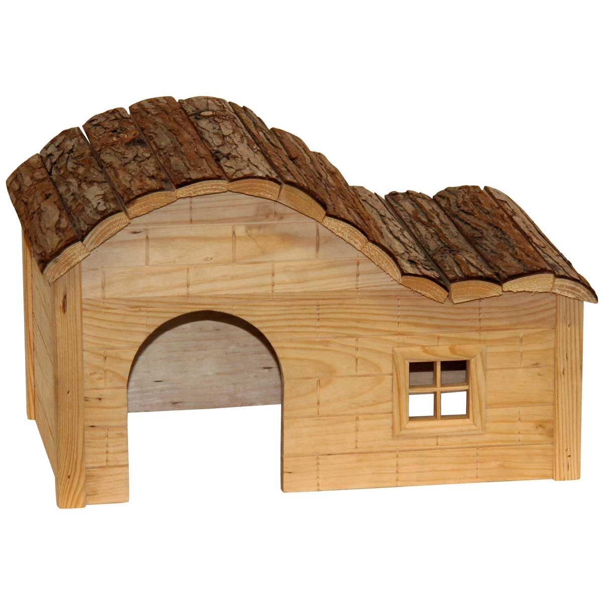 Kerbl NATURE Maison pour Rongeurs Toit Incurvé, 40 x 25 x 25 cm