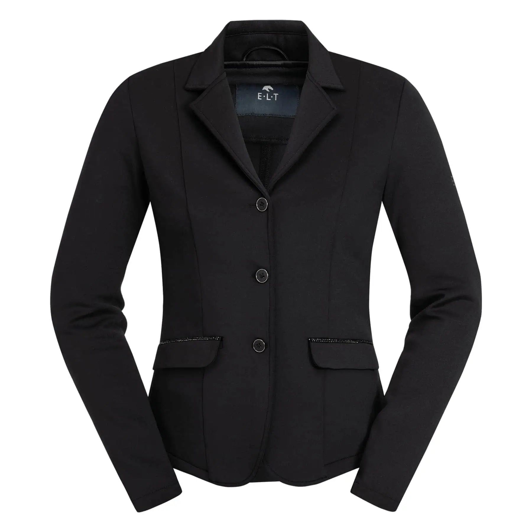 ELT Veste de concours Lina Teens, veste équitation stretch, noir 164/170