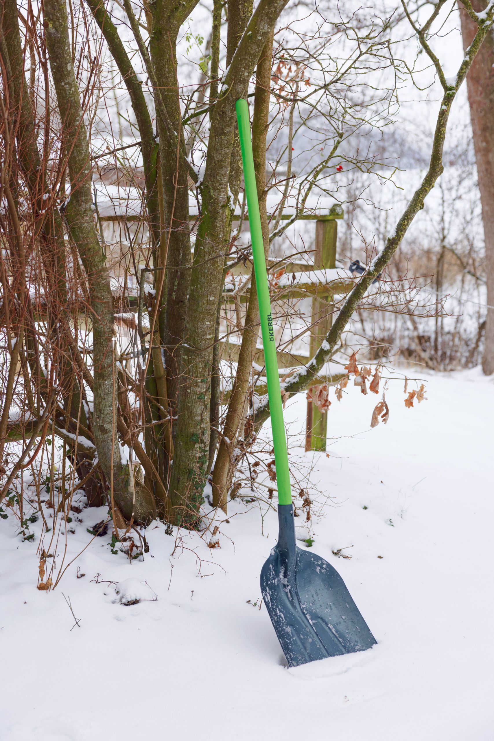 snow, shovel, garden, snowy, tool