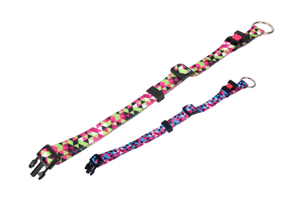 Karlie Collier géo bleu m 40-55cm 20mm