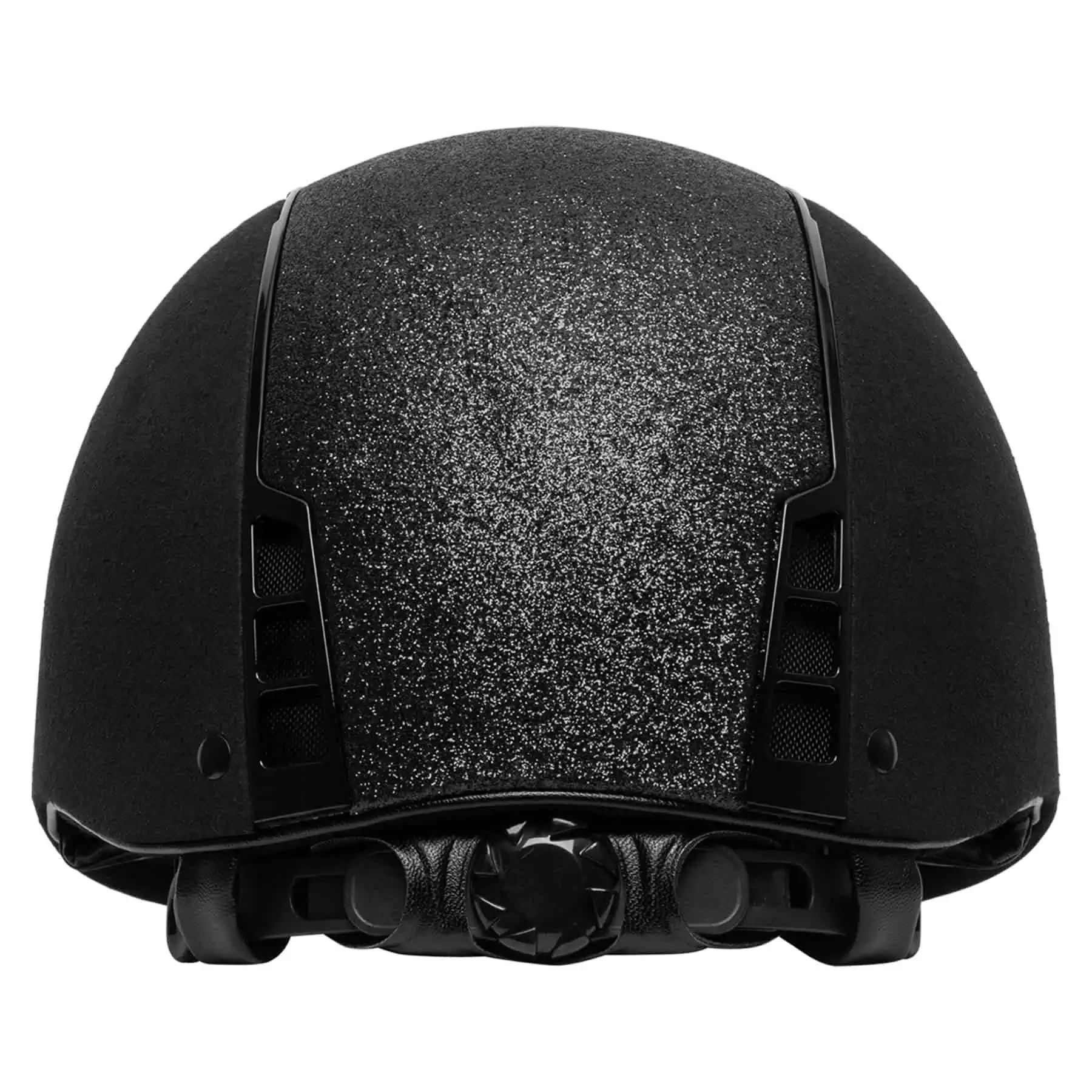 SWING Casque d'équitation H22 avec système de réglage, noir mat/velours, 55-57