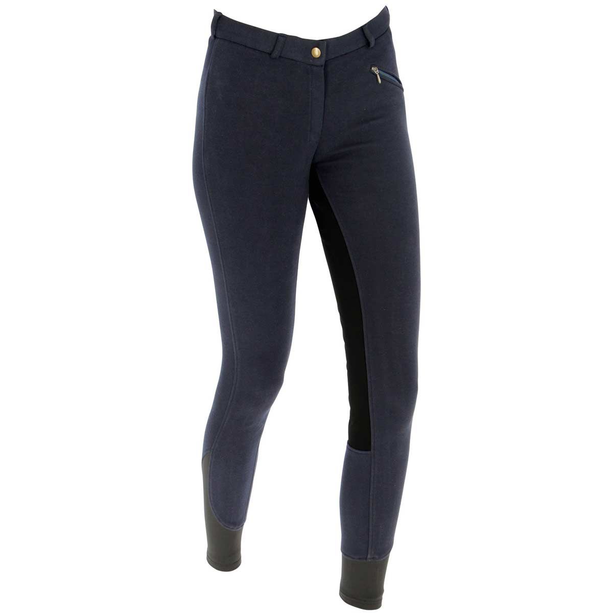 Covalliero Kinderreithose ECONOMIC Vollbesatz Kunstleder, 164 blau