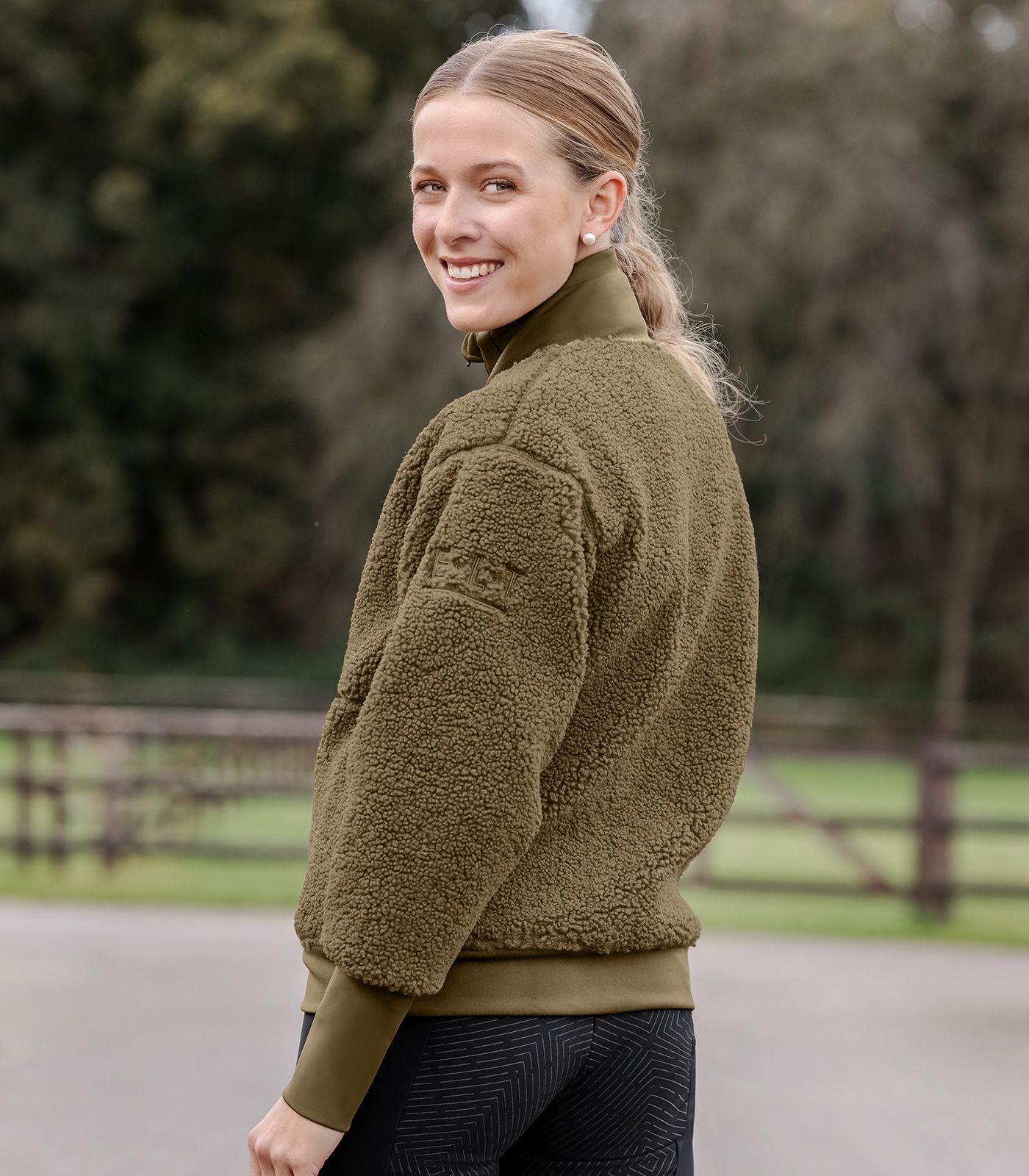 ELT Riverside fleece jacket, khaki green, M