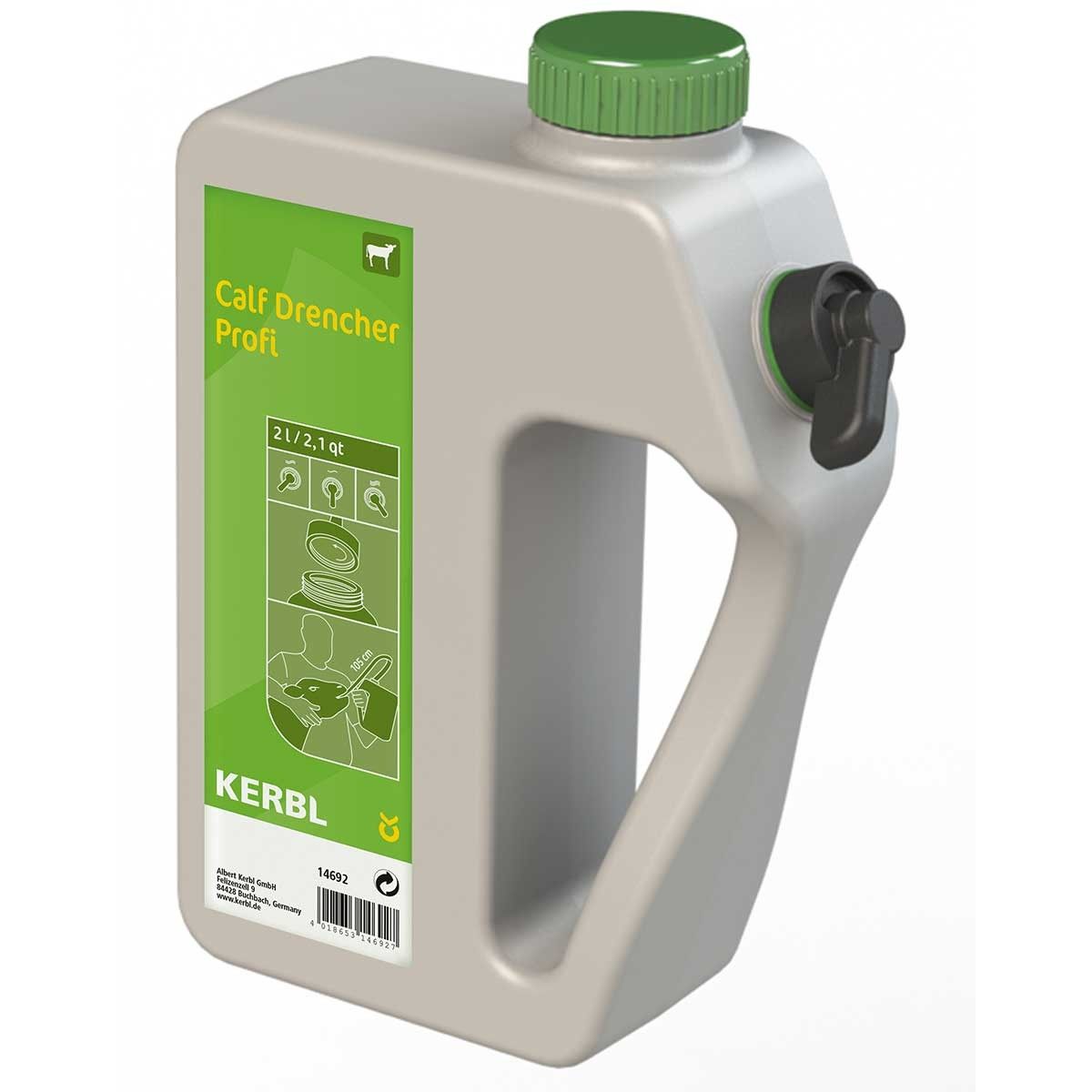 Kerbl Calf Drencher Profi Kälberflasche 2 Liter, flexible Sonde 105 cm