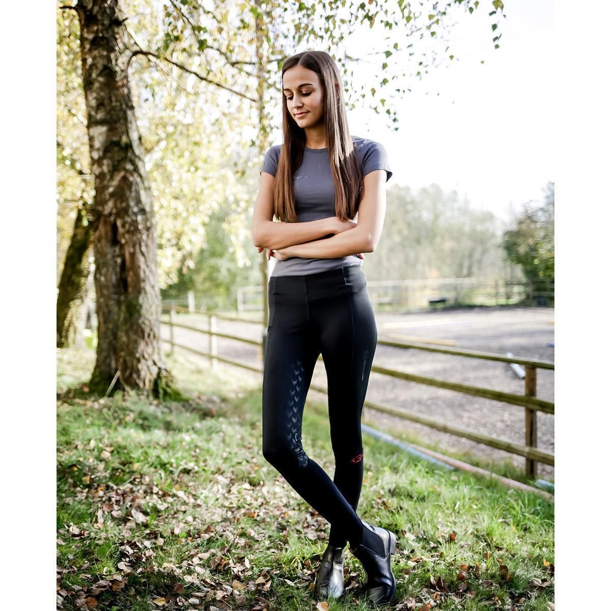 Covalliero Equona Lovagló Leggings Teljes Üléssel, 4 irányban rugalmas, fekete 40/42