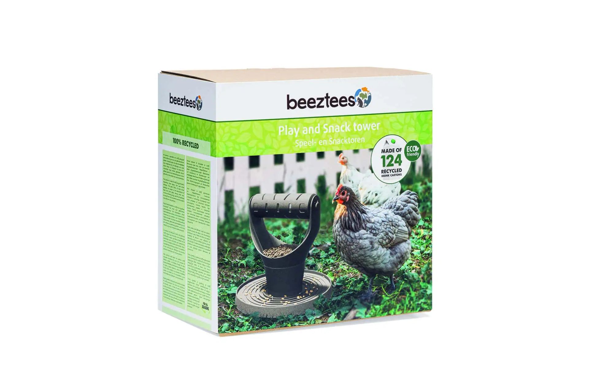 Beeztees Torre gioco e snack per polli, confezione