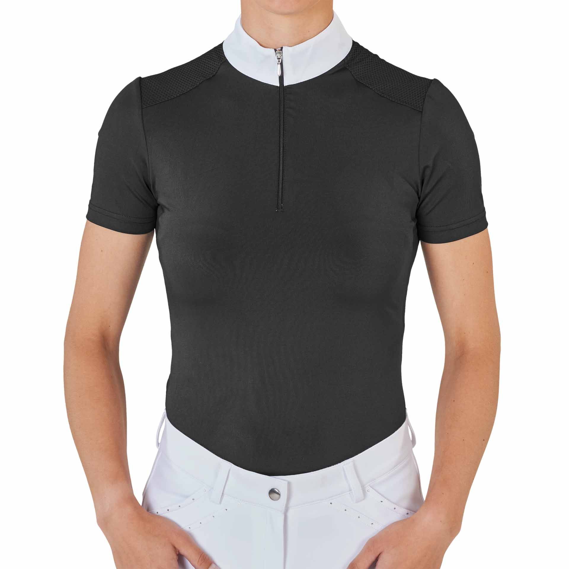 BUSSE Turnier-Shirt ZAMORA, atmungsaktiv mit Mesheinsätzen, XL, schwarz