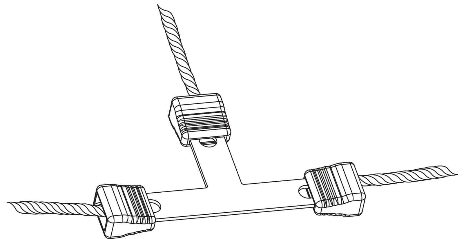 AKO Litzclip Reparaturset Edelstahl, 8-teilig für Weidenetze, Montageschema