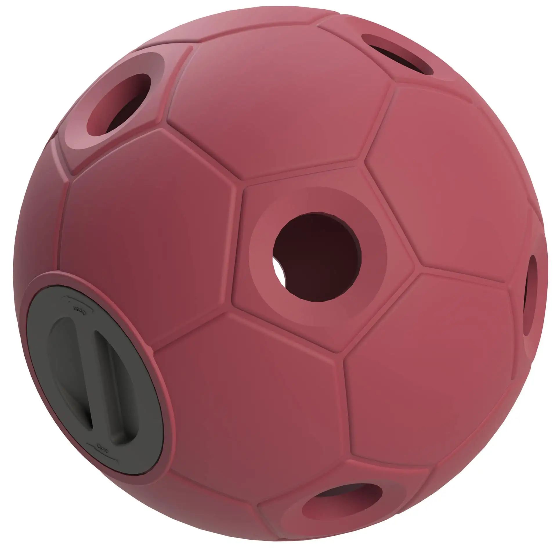 Covalliero Futterspielball Soccer für Pferde, 3 kg Heu, rosé