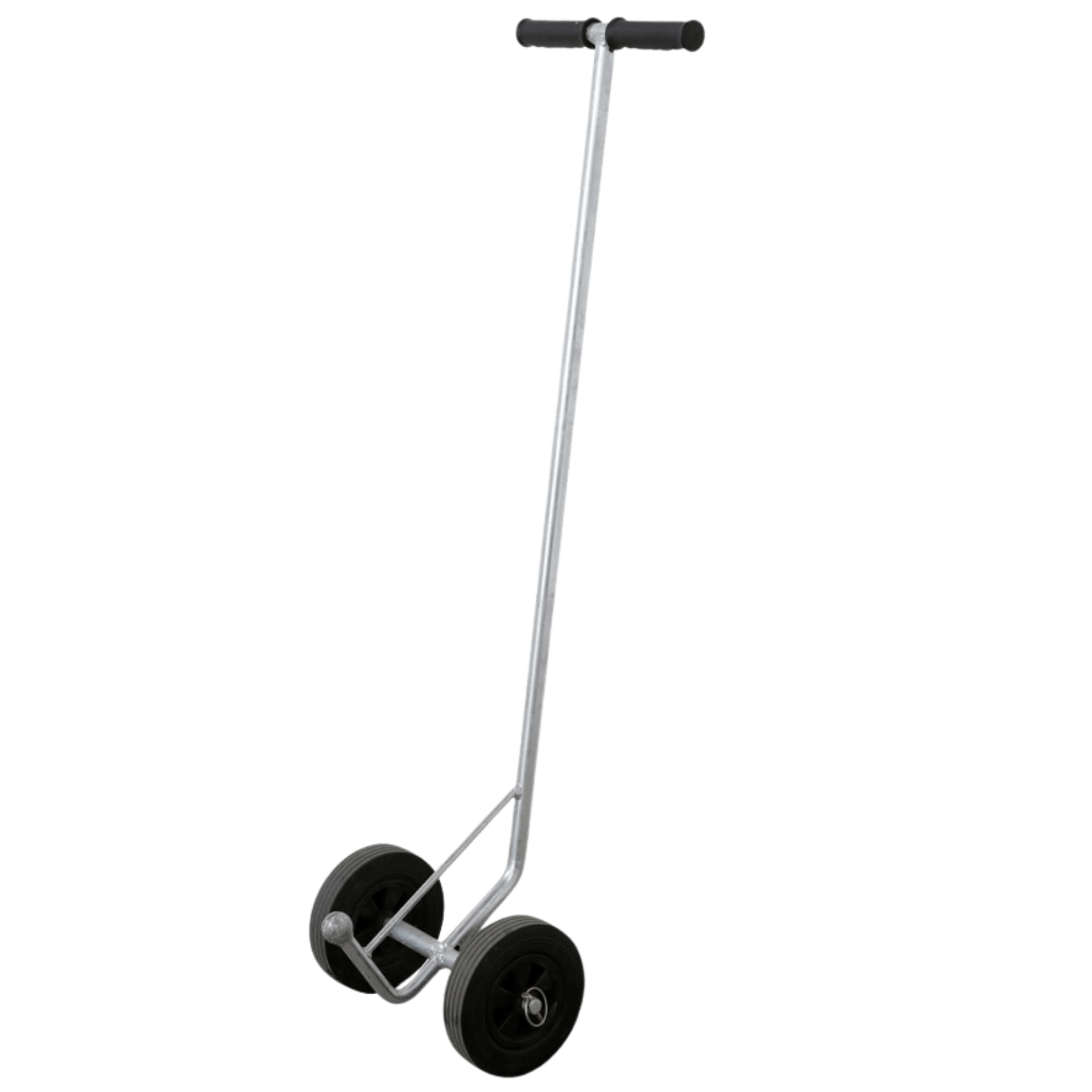 trolley, hand truck, two-wheel, steel, black wheels