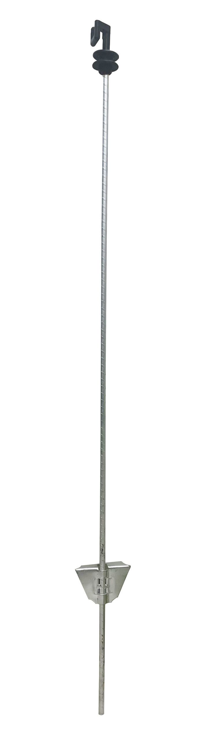 AKO Profi Spring Steel Post, incl. Head Insulator, silver, 107 cm