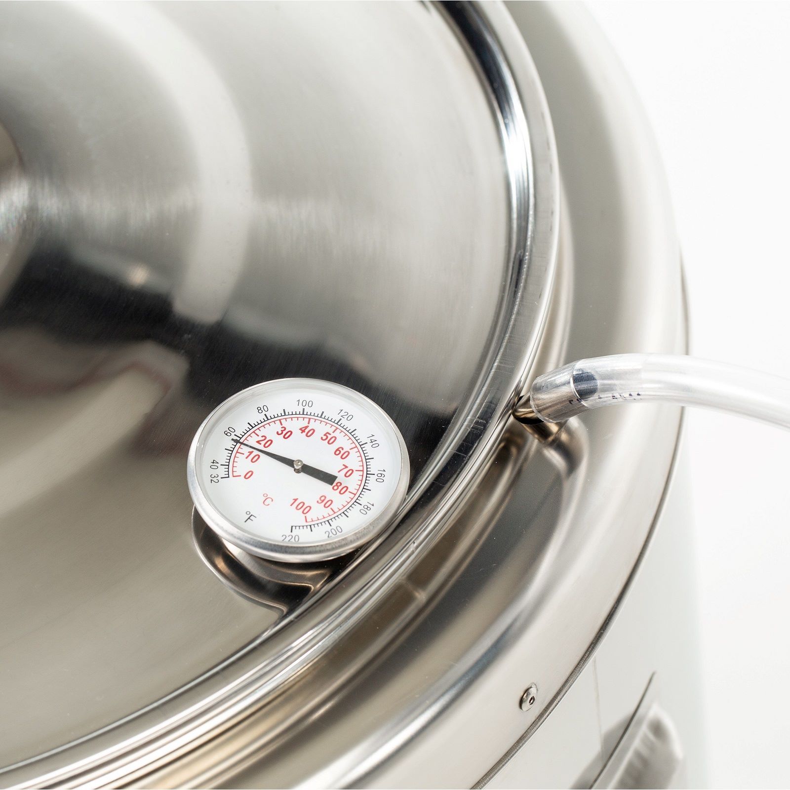 Milky Pasteurisator FJ 30, Käse- & Joghurtkessel, 30 L, Detailansicht, Skala