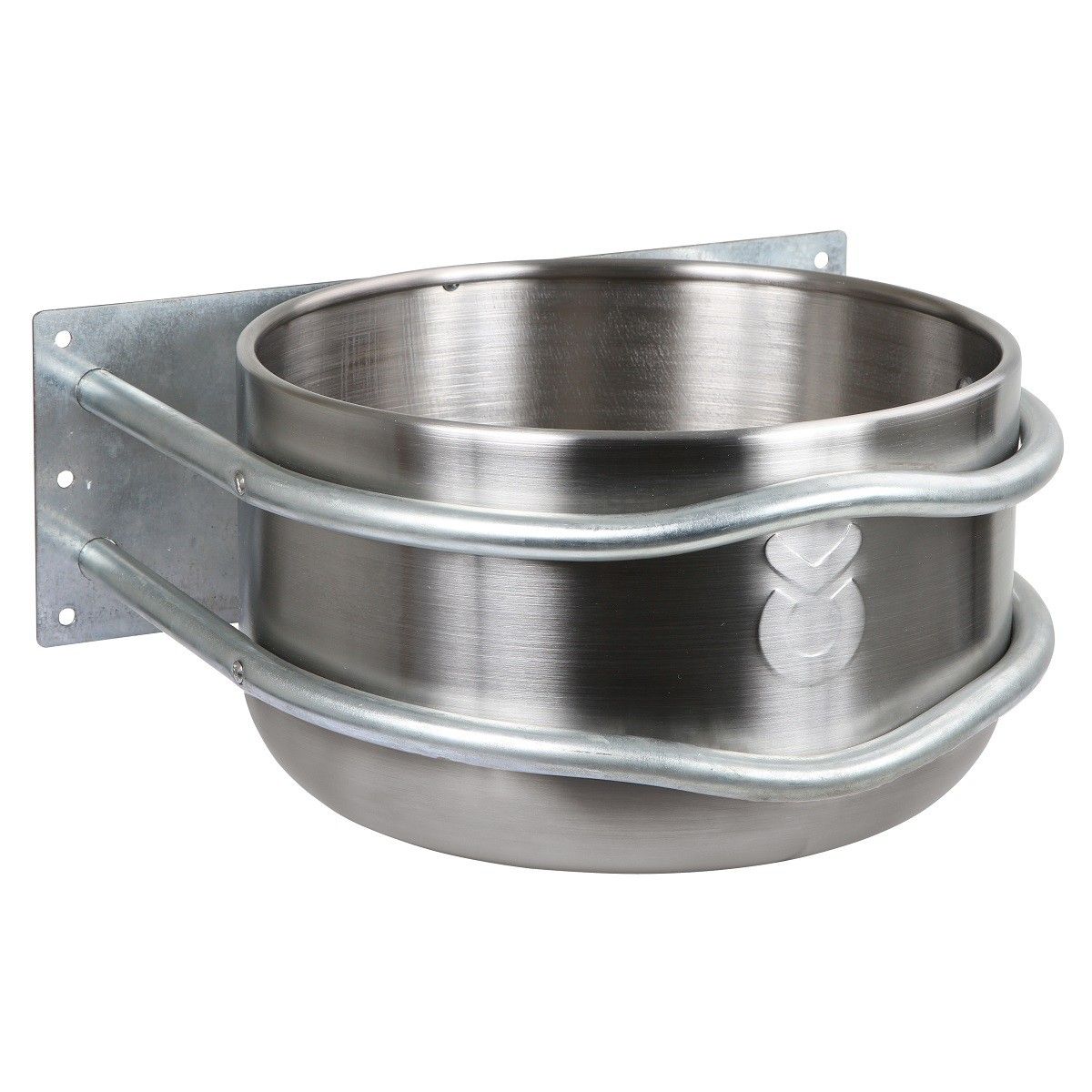 Kerbl Edelstahl-Futtertrog rund 18 Lt.