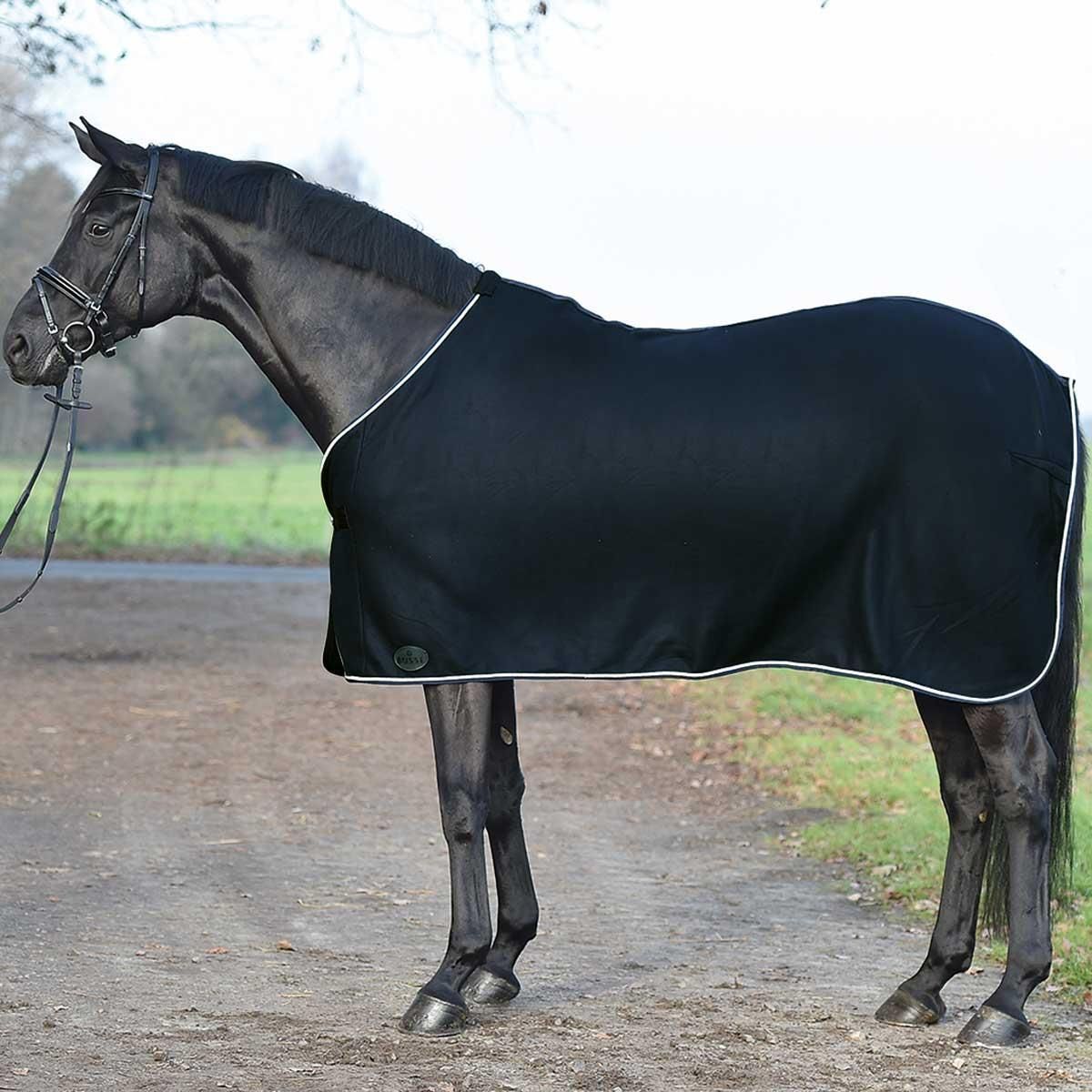 BUSSE Couverture Anti-Transpiration SHOW, Cordon Argenté, noir (argenté) 125