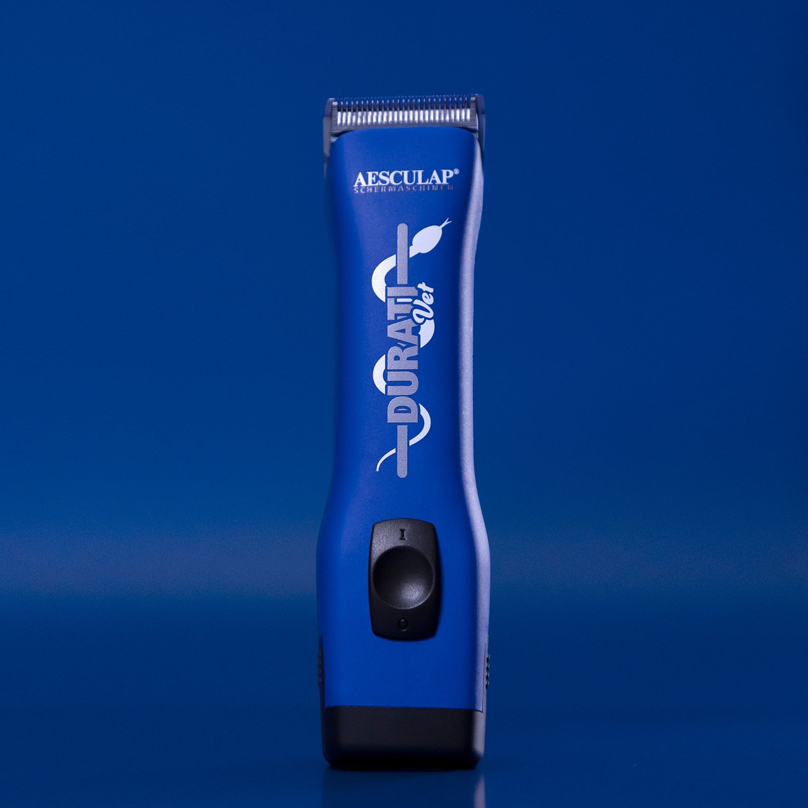 Aesculap Durati VET Battery Clipper for Vets, 0.25 mm Head, front view