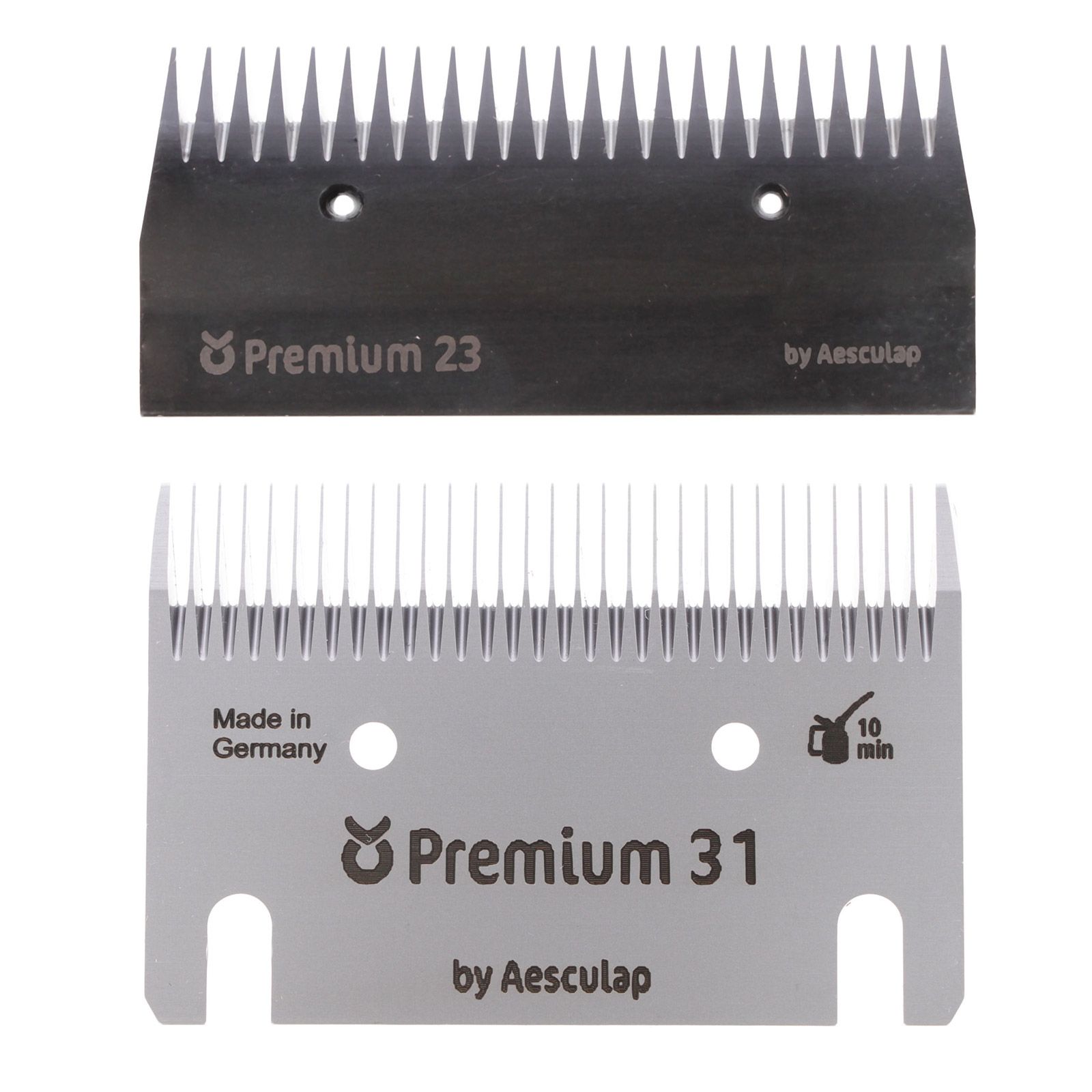 Kerbl Jeu de lames Premium pour tondeuses PowerCut, FarmClipper & Constanta, 31/23 dents