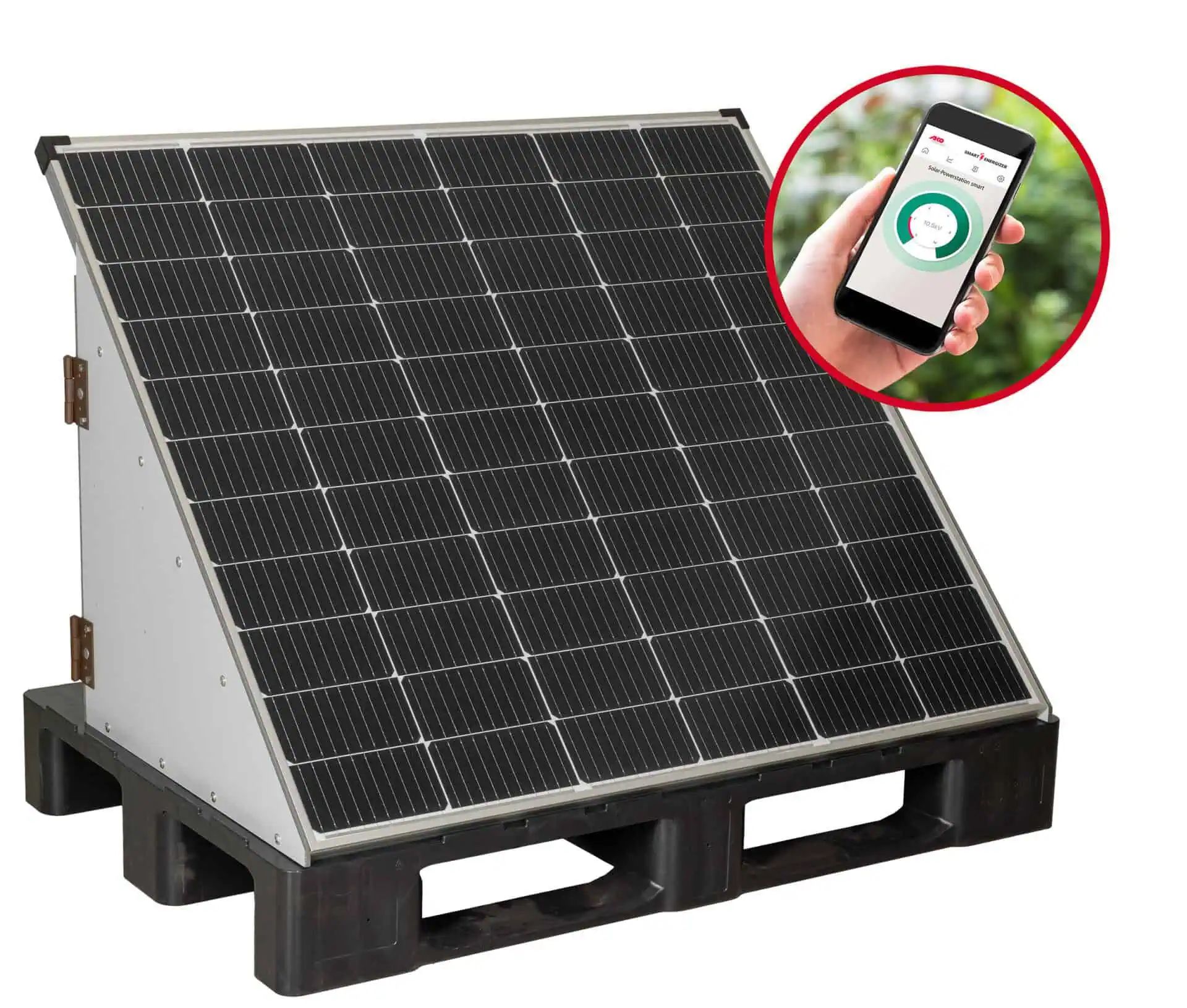 AKO Solar Station Smart for electric fence, without energiser, application example