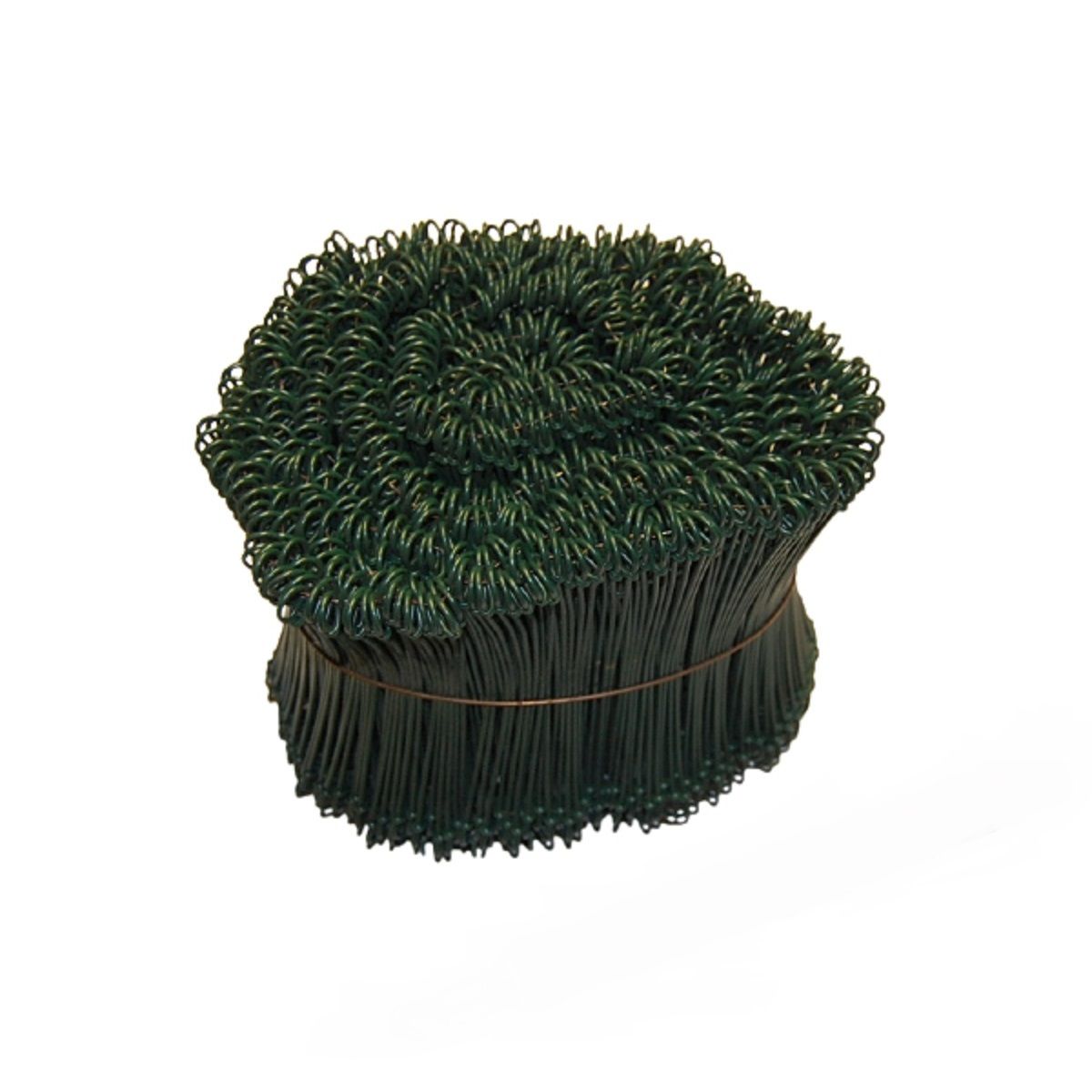 Fil de fer gainé de plastique vert pour fermeture de sacs de silo 1000 pcs