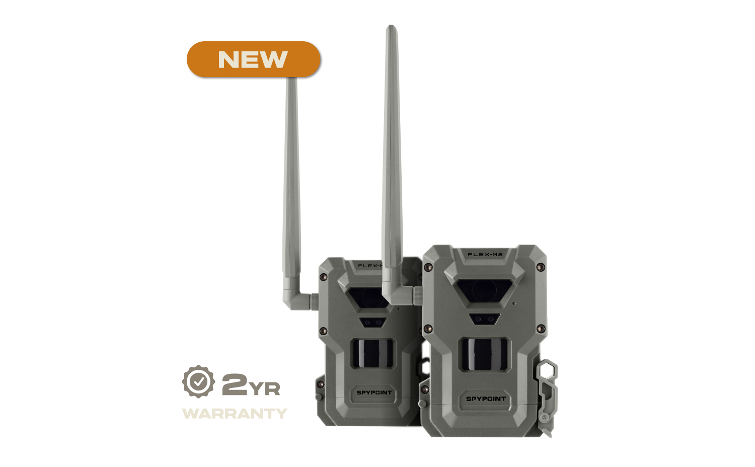 SPYPOINT FLEX-M2 trail camera 2-pack, two cameras in the set