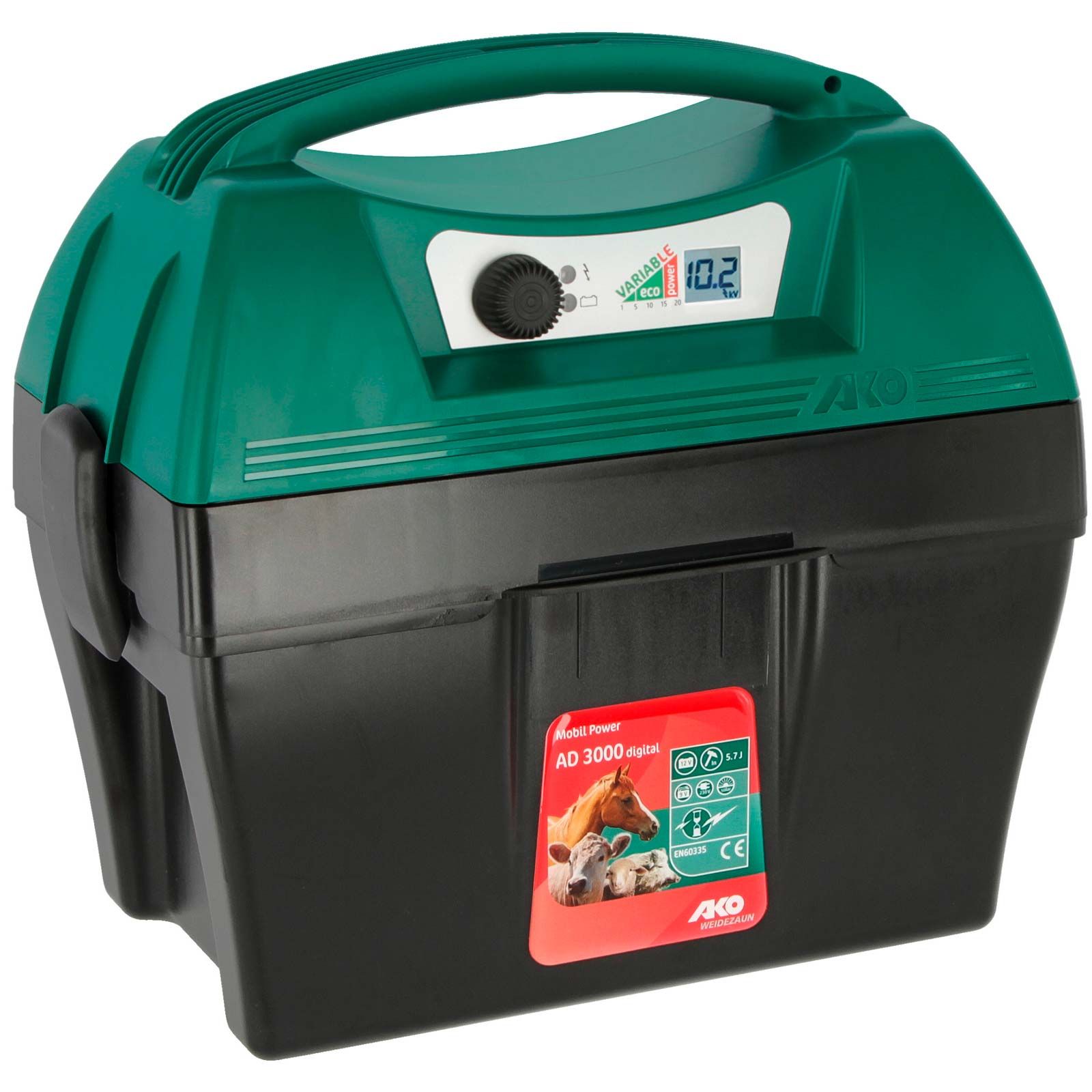 Électrificateur AKO Mobil Power AD 3000, 12V, 5,7 joules, écran